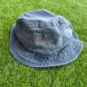 Vintage “Bite Me Glacier” Denim Bucket Hat